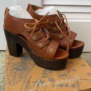 Free People Chunky Platform Heels